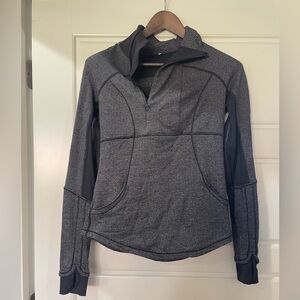Lululemon Athletica Gray and Black Sweatshirt